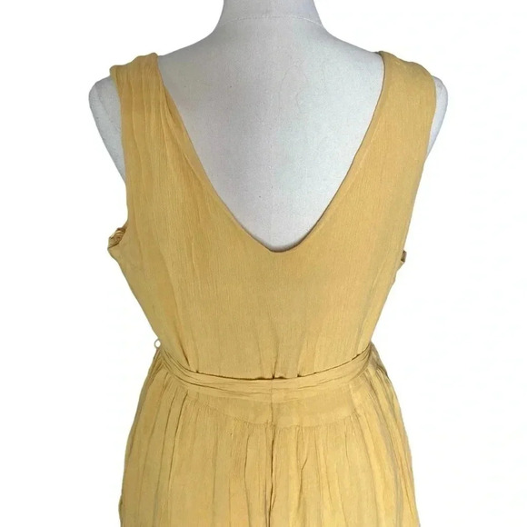 JOIE | Revolve Goldenrod Yellow Embroidered Tiered Boho
Maxi Dress Size 12 - Picture 9 of 14